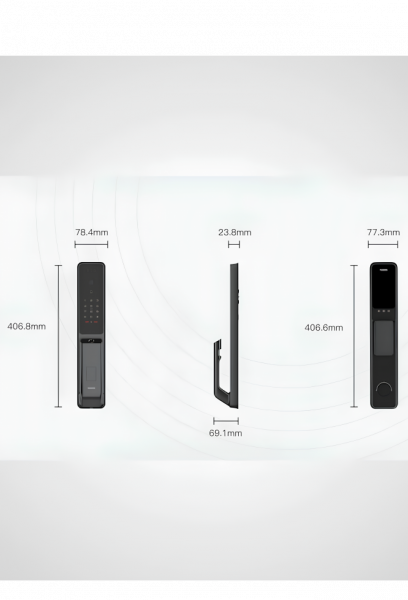 ЭЛЕКТРОННЫЙ ДВЕРНОЙ ЗАМОК С ОТПЕЧАТКОМ ПАЛЬЦА KAADAS Q9 FVP FINGER VEIN/ 3D FACE  